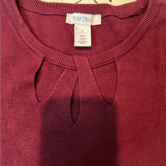 White‎ House Black Market burgers keyhole sweater L - Picture 5 of 8